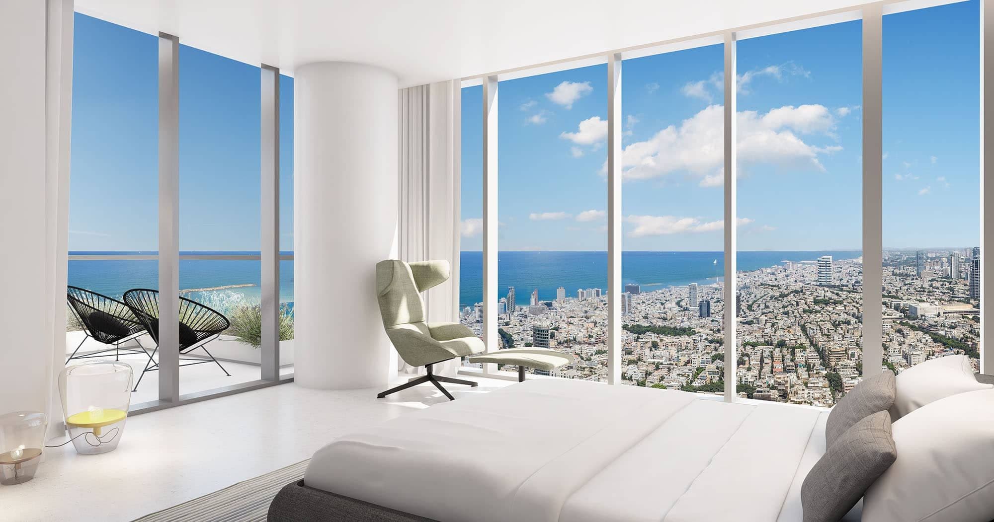 Meier on Rothschild, Tel Aviv, Israel, meier penthouse