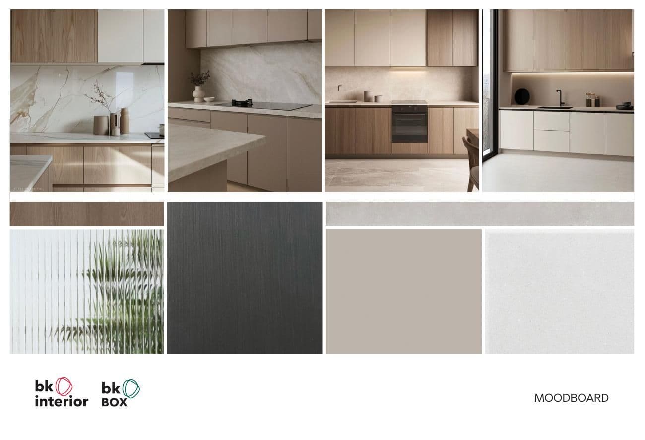 A mixed-use building: The materials
