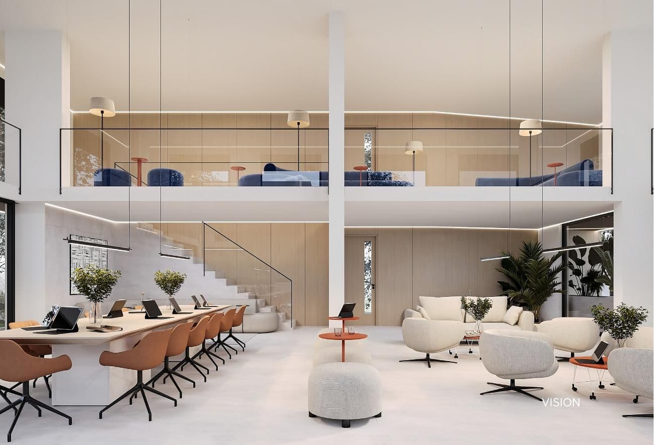 A mixed-use building: Workplace and home