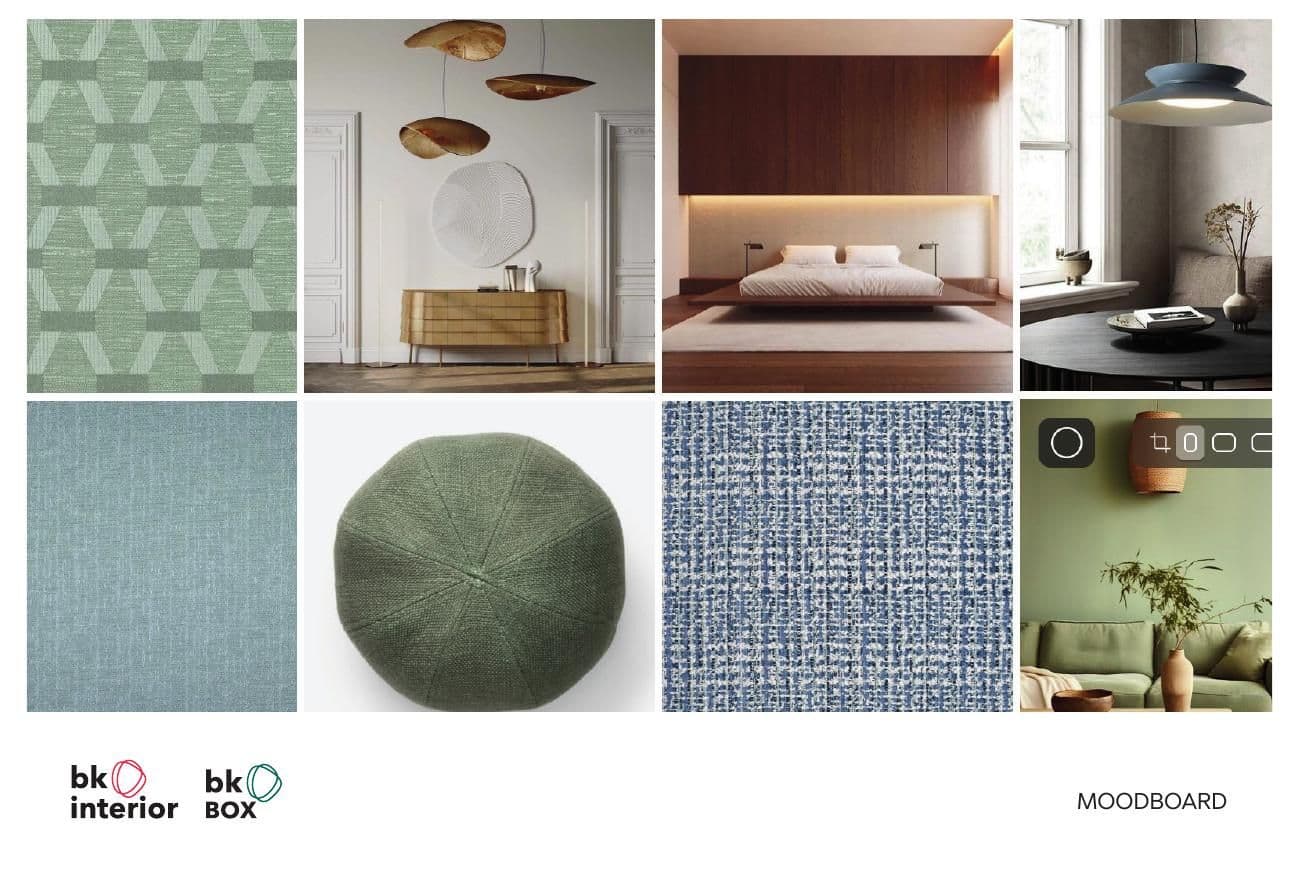 One apartment, two directions: The materials