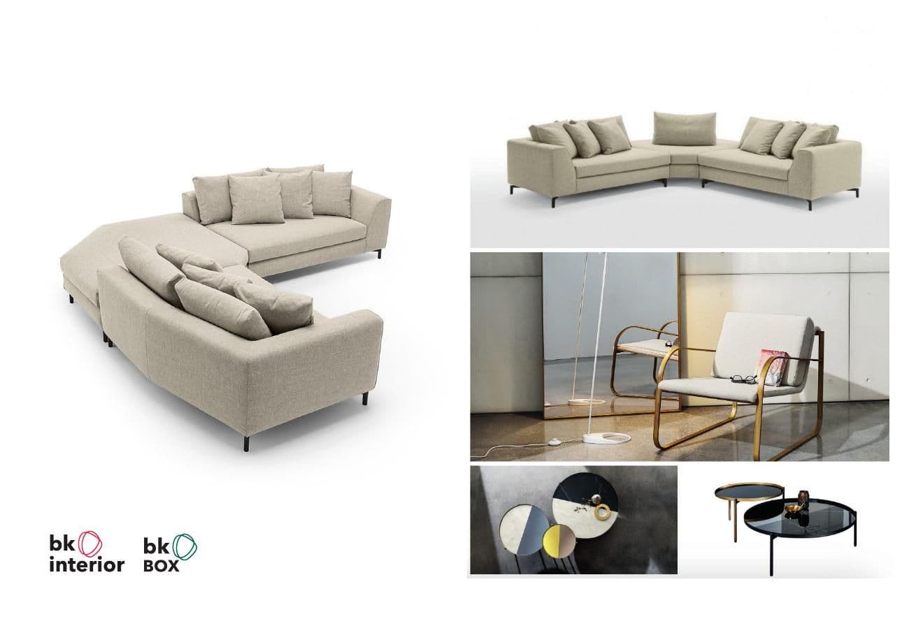 One apartment, two directions: The pieces