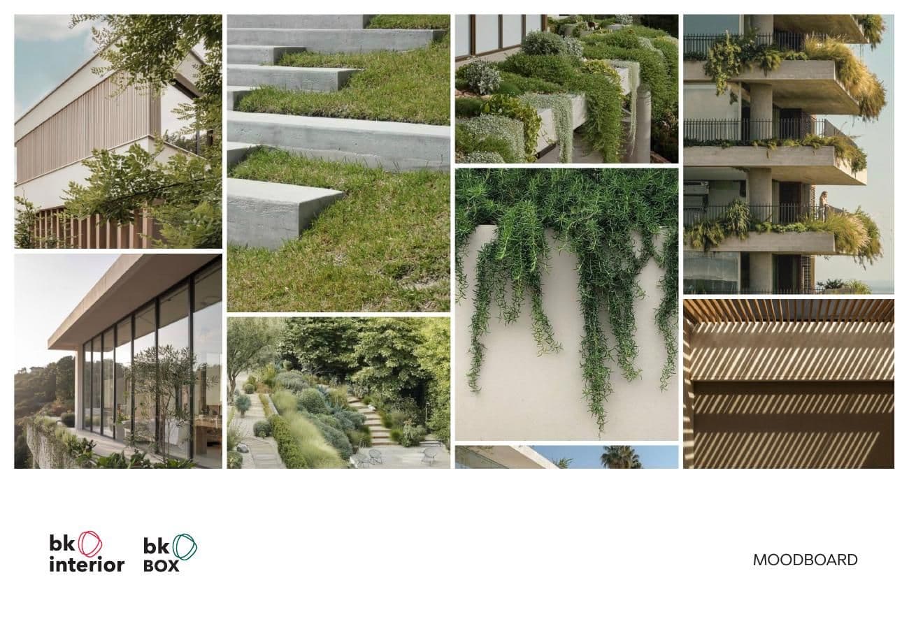 A residential development: The materials